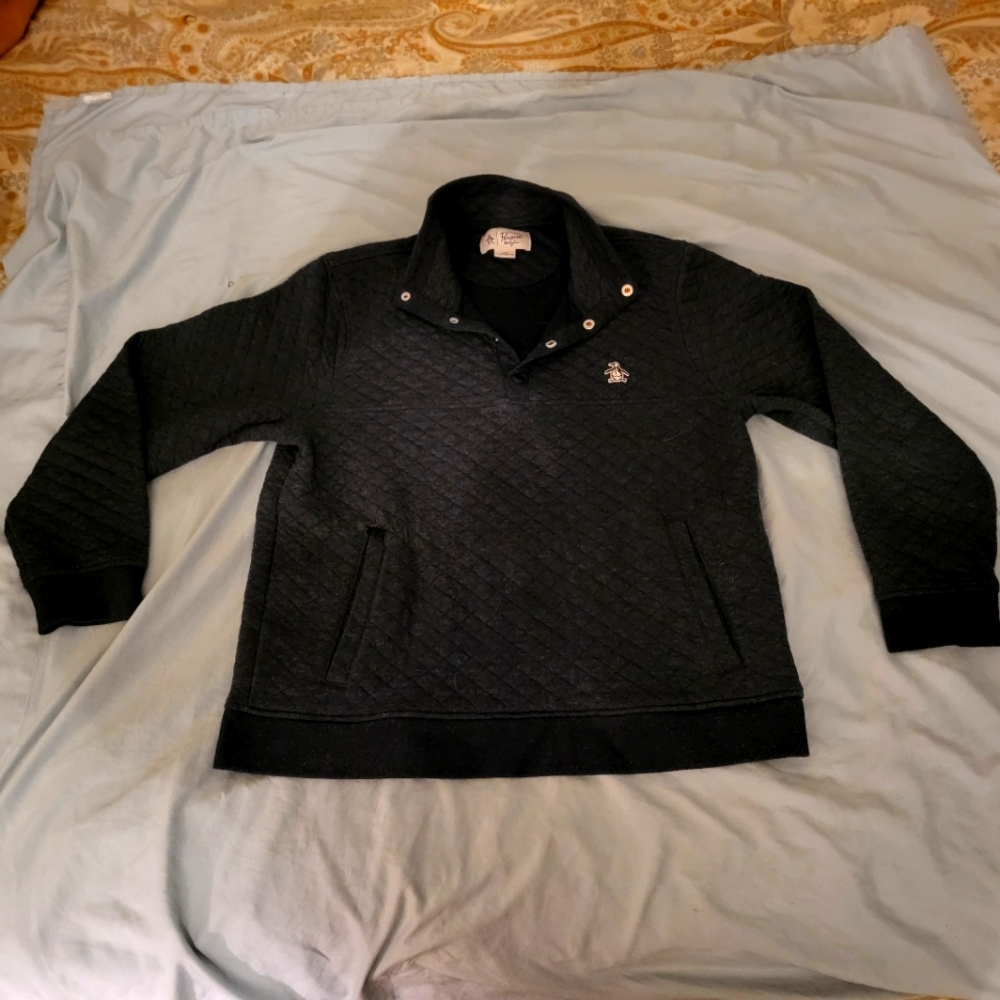 Penguin Quilted Pullover Sweater